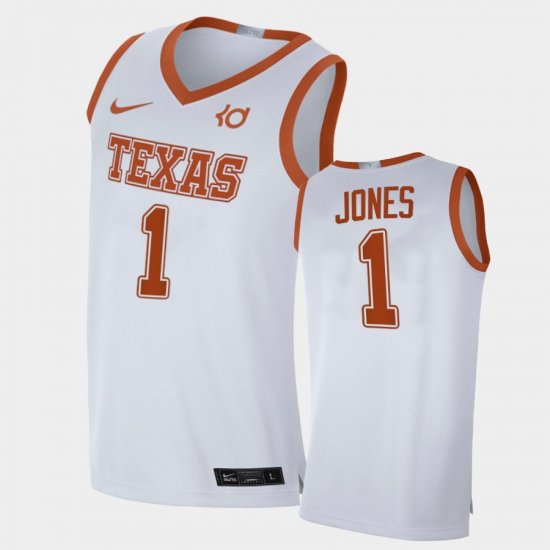 #1 Andrew Jones Alumni Limited Texas Longhorns Player Men White Jersey 237280-237