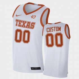 #00 Custom Alumni Limited Texas Longhorns Player Mens White Jersey 267612-467