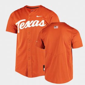 Custom College Baseball University of Texas Vapor Untouchable Elite Men's Orange Jersey 298975-551