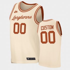 #00 Custom Retro Limited UT Replica Men's Cream Jersey 349581-619