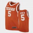 #5 Devin Askew College Basketball University of Texas 2021 Top Transfers Men's Orange Jersey 516563-826
