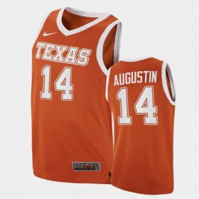 #14 D.J. Augustin Replica UT College Basketball Men's Orange Jersey 744745-257