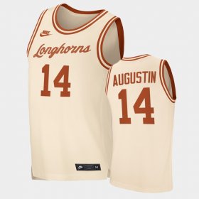 #14 D.J. Augustin Retro Limited University of Texas Replica Men Cream Jersey 802255-304