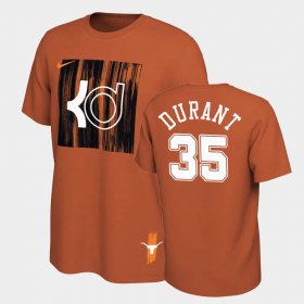 #35 Kevin Durant College Basketball Texas Longhorns Mens Orange T-Shirt 772273-721