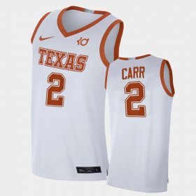 #2 Marcus Carr Alumni Limited UT Alumni Player Limited 2021 Top Transfers Men White Jersey 734576-191