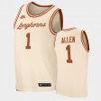 #1 Timmy Allen College Basketball Longhorns 2021 Transfer Men Cream Jersey 931949-485