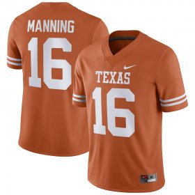 #16 Arch Manning NIL Player UT Men Texas Orange Jersey 679278-854