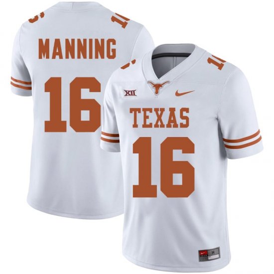 #16 Arch Manning Limited UT Men\'s White Jersey 273302-777