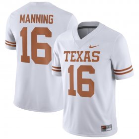 #16 Arch Manning NIL Player University of Texas Men White Jersey 961646-844