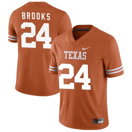 #24 Jonathon Brooks NIL Player UT Mens Texas Orange Jersey 357372-787