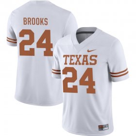 #24 Jonathon Brooks NIL Player Texas Longhorns Mens White Jersey 187593-765