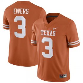 #3 Quinn Ewers NIL Player University of Texas Mens Texas Orange Jersey 619386-343