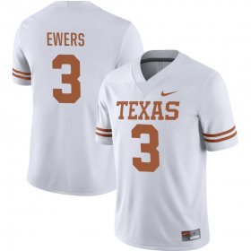 #3 Quinn Ewers NIL Player Longhorns Men's White Jersey 311351-188