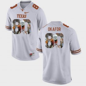 #80 Alex Okafor Pictorial Fashion UT Mens White Jersey 251418-693