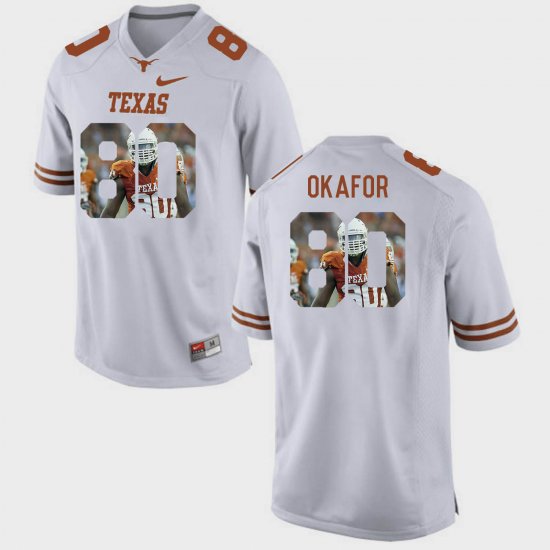 #80 Alex Okafor Pictorial Fashion UT Mens White Jersey 251418-693