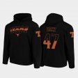 #47 Andrew Beck Wedge Performance UT College Football Pullover Men Black Hoodie 726022-618