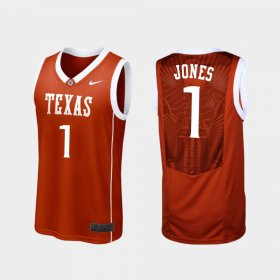 #1 Andrew Jones Replica Longhorns College Basketball Mens Burnt Orange Jersey 661080-720