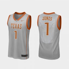 #1 Andrew Jones Replica Texas Longhorns College Basketball Men's Gray Jersey 261175-199