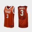 #3 Courtney Ramey Replica Texas Longhorns College Basketball Mens Burnt Orange Jersey 698205-826