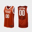 #00 Custom Replica UT College Basketball Men Burnt Orange Jersey 350657-392