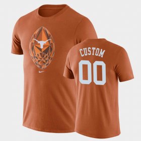 #00 Custom Football Icon UT Legend Men's Texas Orange T-Shirt 909158-752