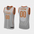 #00 Custom Replica UT College Basketball Men's Gray Jersey 163082-709