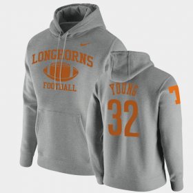 #32 Daniel Young Retro Football UT Pullover Men Heathered Gray Hoodie 553876-747