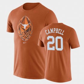 #20 Earl Campbell Football Icon Texas Longhorns Legend Men Texas Orange T-Shirt 201750-751