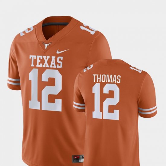#12 Earl Thomas Game UT College Football Mens Orange Jersey 891172-973