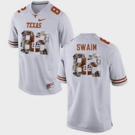 #82 Geoff Swaim Pictorial Fashion UT Men's White Jersey 475625-933
