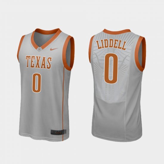 #0 Gerald Liddell Replica UT College Basketball Men Gray Jersey 238337-287