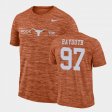 #97 Patrick Bayouth GFX Velocity Texas Longhorns Sideline Legend Performance Men's Texas Orange T-Shirt 893622-392