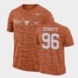 #96 Tristan Bennett GFX Velocity Longhorns Sideline Legend Performance Men's Texas Orange T-Shirt 803476-991