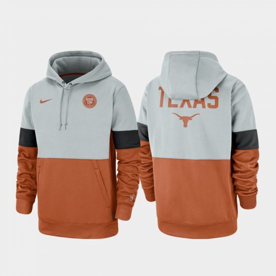 Rivalry UT Therma Performance Pullover Men\'s Gray Texas Orange Hoodie 712901-733