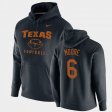 #6 Joshua Moore Oopty Oop University of Texas Football Pullover Men Black Hoodie 444142-673