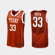 #33 Kamaka Hepa Replica UT College Basketball Mens Burnt Orange Jersey 155840-736