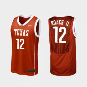 #12 Kerwin Roach II Replica Longhorns College Basketball Men's Burnt Orange Jersey 436992-737