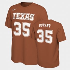 #35 Kevin Durant Retro Alumni UT Basketball Mens Texas Orange T-Shirt 373931-861