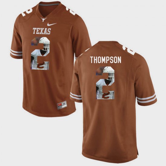 #2 Mykkele Thompson Pictorial Fashion UT Men\'s Brunt Orange Jersey 927681-563