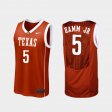 #5 Royce Hamm Jr Replica Texas Longhorns College Basketball Mens Burnt Orange Jersey 921349-888