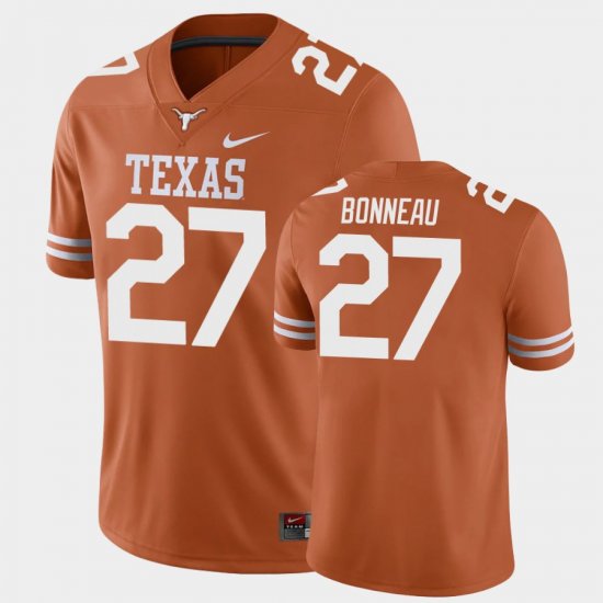 #27 Skyler Bonneau College Football Texas Longhorns Game Men\'s Texas Orange Jersey 592089-444