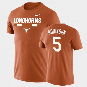 #5 Bijan Robinson Team DNA University of Texas Legend Performance Men Orange T-Shirt 273515-345