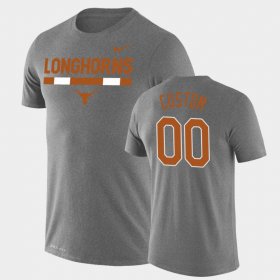#00 Custom Team DNA Texas Longhorns Legend Performance Men Heathered Gray T-Shirt 575319-616