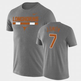 #7 Jake Smith Team DNA Texas Longhorns Legend Performance Men Heathered Gray T-Shirt 913633-219