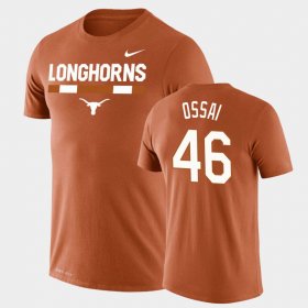 #46 Joseph Ossai Team DNA Texas Longhorns Legend Performance Men Orange T-Shirt 200422-278