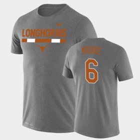 #6 Joshua Moore Team DNA Texas Longhorns Legend Performance Mens Heathered Gray T-Shirt 189174-651