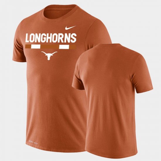 Team DNA Longhorns Legend Performance Men\'s Orange T-Shirt 292174-462