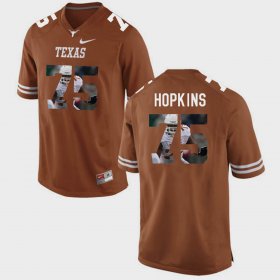 #75 Trey Hopkins Pictorial Fashion Longhorns Mens Brunt Orange Jersey 946271-200