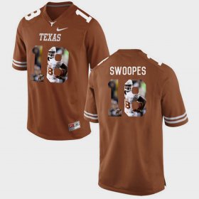 #18 Tyrone Swoopes Pictorial Fashion Texas Longhorns Men's Brunt Orange Jersey 319807-797