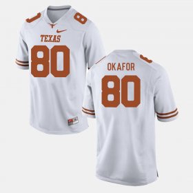 #80 Alex Okafor College Football Texas Longhorns Men's White Jersey 486190-227